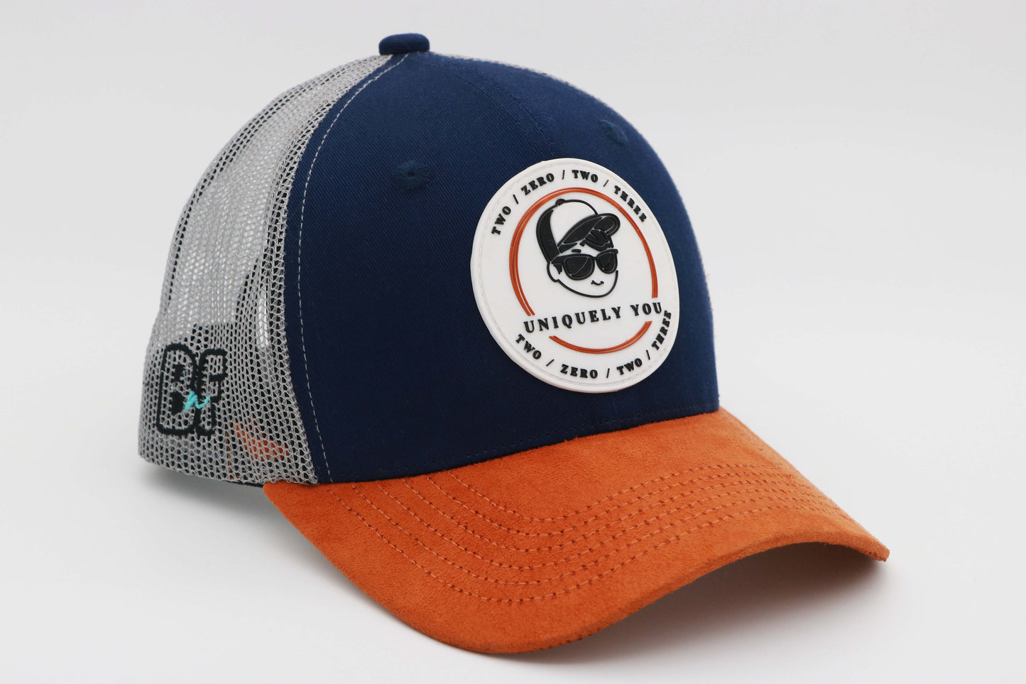 Blue Trucker Suede