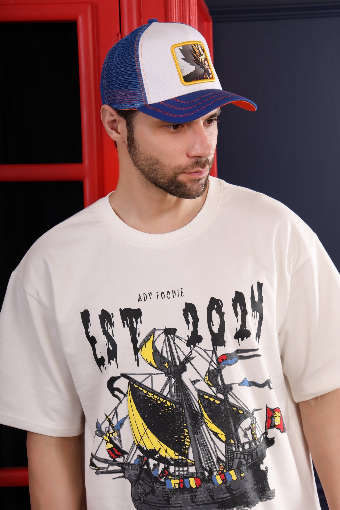 Goku White Trucker